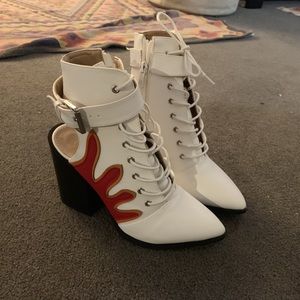 Nasty gal flaming booties